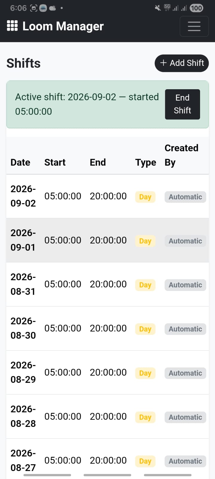 Loom card view