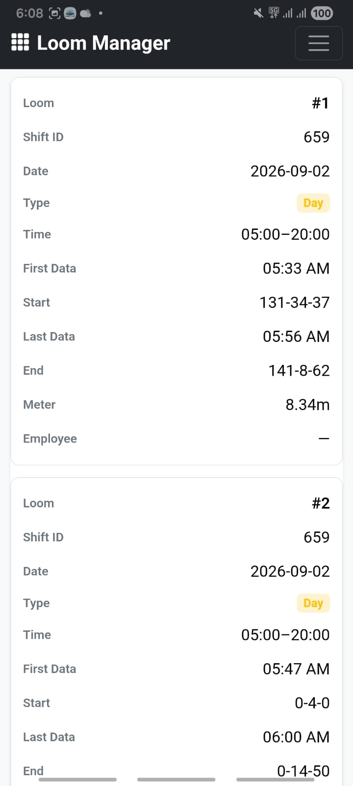 Loom card view